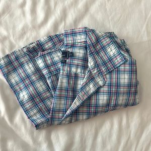 Mens large plaid button down vineyard vines